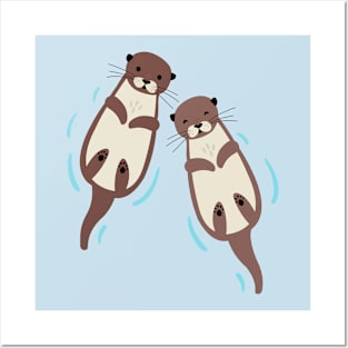 Otters Posters and Art